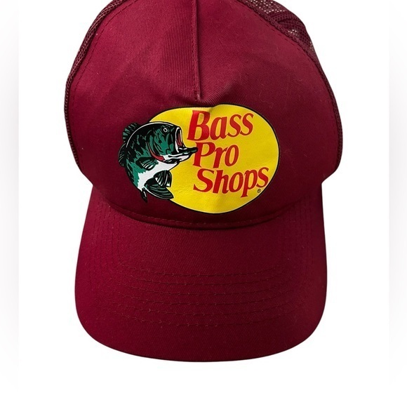 Bass Pro‎ Shop Red Trucker SnapBack Hat - Picture 1 of 3
